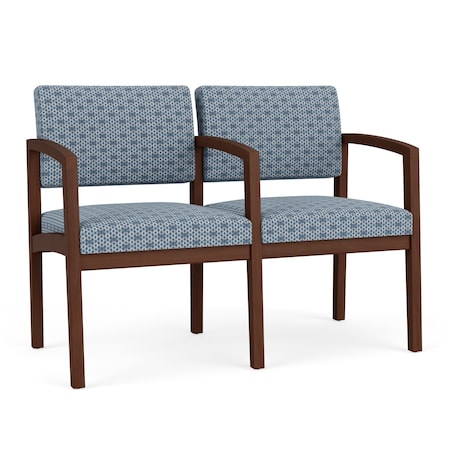 Lesro Lenox 2 Seat Tandem Seating W/ Arm, 44 in W 26 in L 31.5 in H LW2103